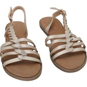 Journee Collection Solay Strappy Slingback Sandals Champagne Women US 10M